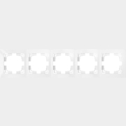 Рамка пятиместная BYLECTRICA Уют белая (ЮЛИГ.735212.283)