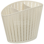 Сушилка для столовых приборов настольная IDEA Вязание белая (М1166)