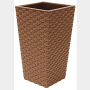 Кашпо для цветов IDEA Ротанг бежевое 4,9 л (М3086)