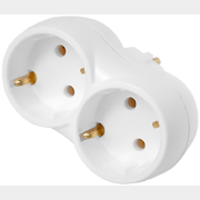 Разветвитель двойной для розетки BYLECTRICA с заземлением 16А 250В (РВ16-373)