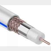 Кабель коаксиальный PROCONNECT RG-6U+Cu Cu/Al/Cu 48 % 75 Ом 100 м белый (01-2206)