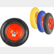 Колесо полиуретановое 4,00-8" подшипник посадка 16x60 мм для тачки WB6820-2HD ECO (WB-P208)