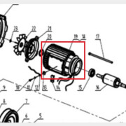 Статор для насоса ECO GFI-13P, GFI-1203 (50785C-24-18+19)