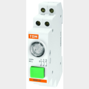 Выключатель кнопочный TDM ВКИ-47 2НО;1НЗ зеленый (SQ0214-0003)