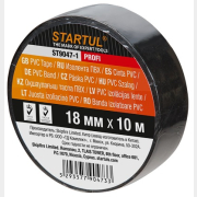 Изолента ПВХ 18 мм 10 м черная STARTUL Profi (ST9047-1)