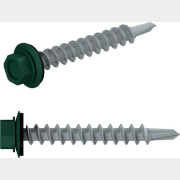 Саморез кровельный 4,8х19 мм инк шайба с прокладкой PT3 RAL 6005 STARFIX 7000 штук (SM-24051-7000)