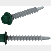 Саморез кровельный 4,8х29 мм цинк шайба с прокладкой PT3 RAL 6005 STARFIX 5000 штук (SM-24061-5000)