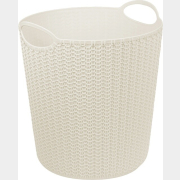 Корзина для бумаг IDEA Вязание 10 л белый (М2499)
