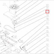 Болт шкива ведущего для культиватора/мотоблока FERMER FM-511MX (91891)