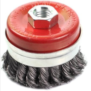 Щетка для УШМ чашка косичка 65 мм M14 усиленная GEPARD (GP0860-65)