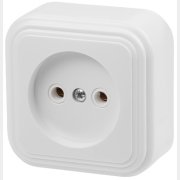 Розетка наружная ЮПИТЕР Стандарт белая (JP7410-04)