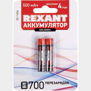 Аккумулятор ААА Ni-MH REXANT 1,2 V 600 mAh 2 штуки (30-1406)
