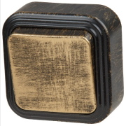 Выключатель одноклавишный наружный ЮПИТЕР Стандарт бронзовый (JP7413-01)