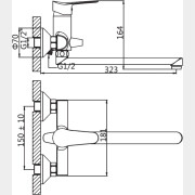 Смеситель для ванны AV ENGINEERING AVLAW7-A589 (AVLAW7-A589-638)
