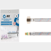 Гибкая подводка для воды иголка м10 короткая - гайка 1/2" 100 см AV ENGINEERING (AVE215100)