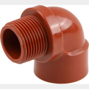 Угольник ПП 3/4" с внутренней-наружной резьбой коричневый AV ENGINEERING (AVE159019)