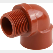 Угольник ПП 3/4" с внутренней-наружной резьбой коричневый AV ENGINEERING (AVE159019)