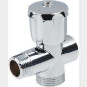 Кран вентильный 1/2"х3/4" для стиральной машины трехпроходной хром AV ENGINEERING (AVE255123412)