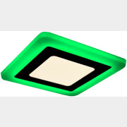 Светильник встраиваемый светодиодный 3+2 Вт 4000K TRUENERGY Color Квадрат с зеленой подсветкой (10259)