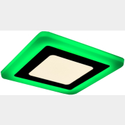 Светильник встраиваемый светодиодный 3+2 Вт 4000K TRUENERGY Color Квадрат с зеленой подсветкой (10259)