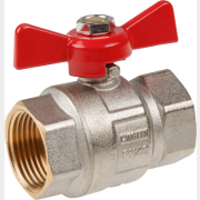 Кран шаровой 1" PN40 с внутренней резьбой бабочка AV ENGINEERING (AVE092001)