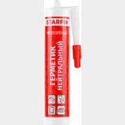 Герметик силиконовый STARFIX нейтральный бесцветный 300 мл (SM-63053-2)