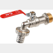 Кран водоразборный со штуцером 3/4" никелированный AV ENGINEERING (AVE166034)