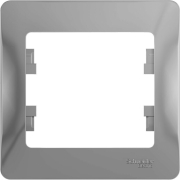Рамка SCHNEIDER ELECTRIC Glossa алюминий (GSL000301)