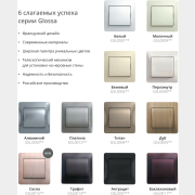 РОЗЕТКА с з/к. со шт., в сб., АНТРАЦИТ