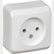 Розетка наружная SYSTEME (SCHNEIDER) ELECTRIC Этюд белая (PA16-001B)