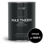 Эмаль кремнийорганическая термостойкая ELCON Max Therm черный 0,8 кг