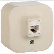 Розетка компьютерная LEGRAND Quteo слоновая кость (782254)