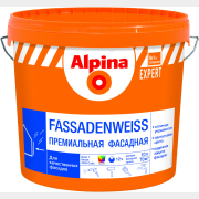 Краска ВД акриловая ALPINA Expert Fassadenweiss белая 15,6 кг (948102160)