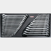 Набор ключей комбинированных 6-24 мм, 1/4"-1" 31 предмет TOPTUL (GZC-3104)