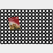 Коврик придверный ячеистый 40х60х1,6 см VORTEX черный (20001)