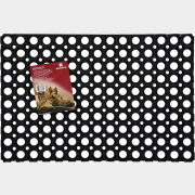 Коврик придверный ячеистый 40х60х1,6 см VORTEX черный (20001)