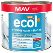 Грунтовка алкидная ECOL ГФ-021 по металлу светло-серая 2,4 л