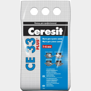 Фуга цементная CERESIT CE-33 Plus 16 графит 2 кг