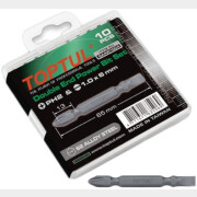 Бита для шуруповерта двусторонняя PH2 - SL6 TOPTUL 10 штук (GAAW1004)