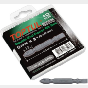 Бита для шуруповерта двусторонняя PH2 - SL6 TOPTUL 10 штук (GAAW1004)