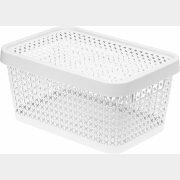 Коробка для хранения вещей пластиковая 4,5 л IDEA Пирула белая (М2348)