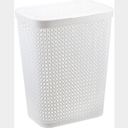 Корзина для белья IDEA Пирула белая 35 л (М2614)