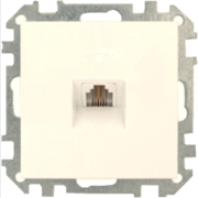 Розетка телефонная скрытая BYLECTRICA Стиль бежевая (ТР4-037 бежевый)