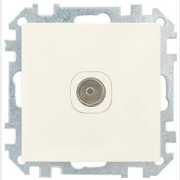 Розетка телевизионная BYLECTRICA Стиль бежевая (ТР-043беж)