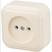 Розетка наружная ЮПИТЕР Стандарт бежевая (JP7430-04)