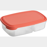 Контейнер пластиковый для обеда двойной DRINA Stilo 0,5 л + 0,3 л (10543)