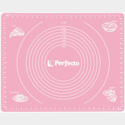 Коврик для теста с мерными делениями 50х40 см PERFECTO LINEA светло-розовый (23-504001)