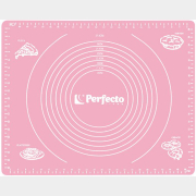Коврик для теста с мерными делениями 50х40 см PERFECTO LINEA светло-розовый (23-504001)