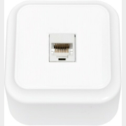 Розетка компьютерная BYLECTRICA Пралеска белая (РК18-004)