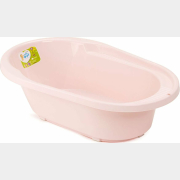 Ванночка детская LITTLE ANGEL Cool со сливом розовый пастельный (LA4108RS)